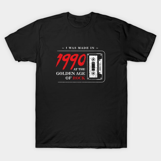 90's Rock Golden Era - Cassette Style T-Shirt by iwodemo